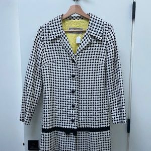 Black and white vintage pea coat